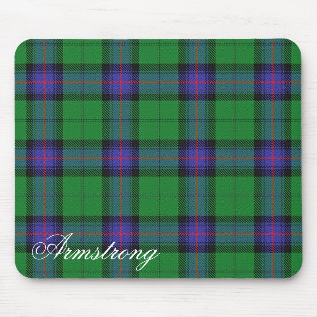 Majestic Scottish Clan Armstrong Tartan Mousepad (Vorne)