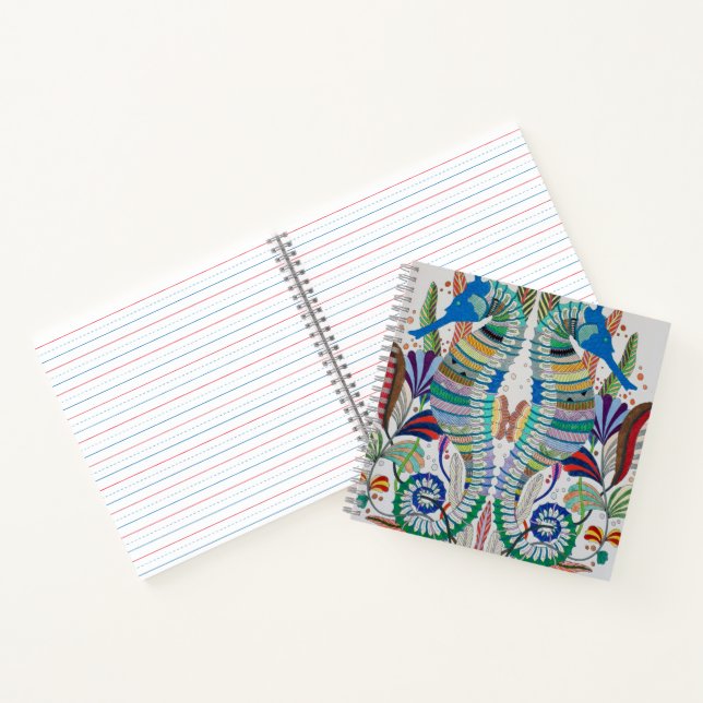 Majestic Seepferde SpiralNotebook Notizbuch (Innenseite)