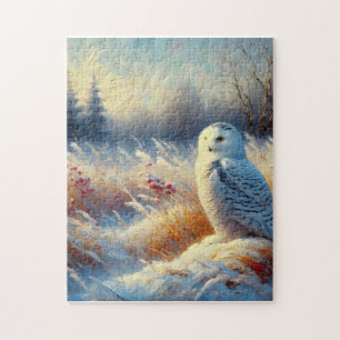 Majestic Snowy Owl in der Wildnis