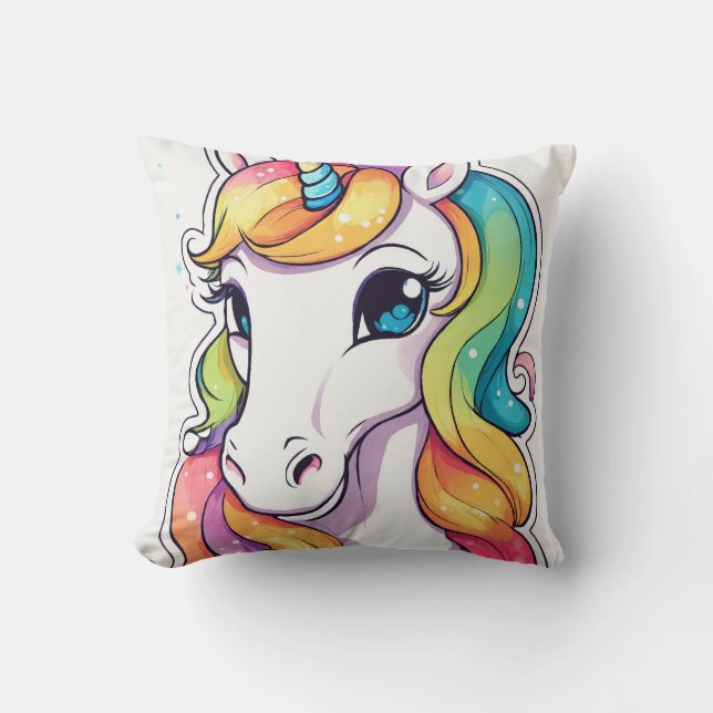 Majestic Sparkle: Vibranntes Universum-Kissendesig Kissen (Vorderseite)