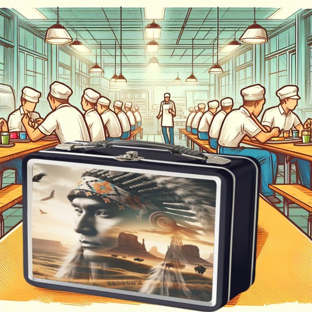 Majestic Sunset Warrior Metall Brotdose (Von Creator hochgeladen)