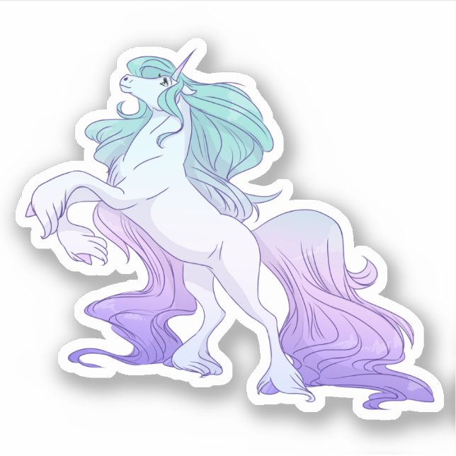 Majestic the Unicorn Aufkleber (Vorderseite)