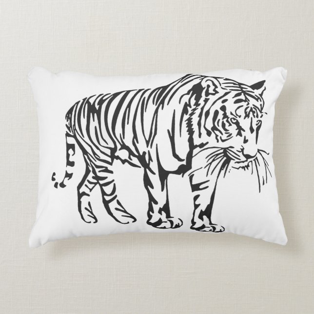 Majestic Tiger Coussin décoratif (Devant)