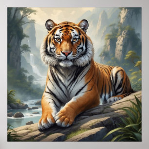 Majestic Tiger in der Wildnis Poster