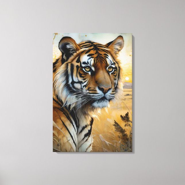 Majestic Tiger Leinwanddruck (Vorderseite)