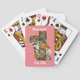 Majestic Tiger Portrait Art Print Spielkarten