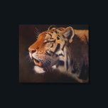Majestic Tiger Portrait Large Leinwanddruck<br><div class="desc">Majestic Tiger from the original Oils on canvas  by Sue Maas</div>