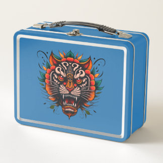Majestic-Tigerkopf Metall Brotdose