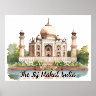Majestic Timeless Schönheit des Taj Mahal Poster