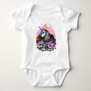 Majestic Unicorn Baby Strampler
