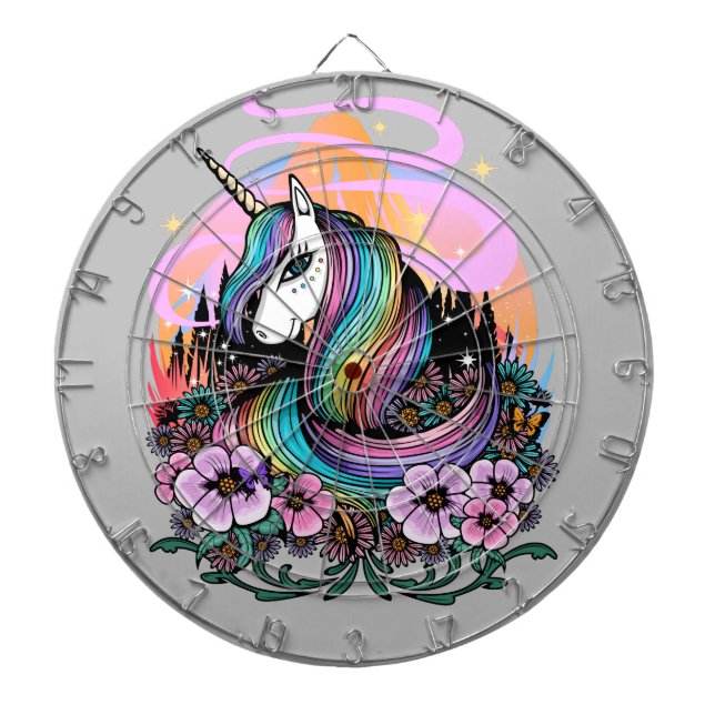 Majestic Unicorn Dartscheibe (vorne)