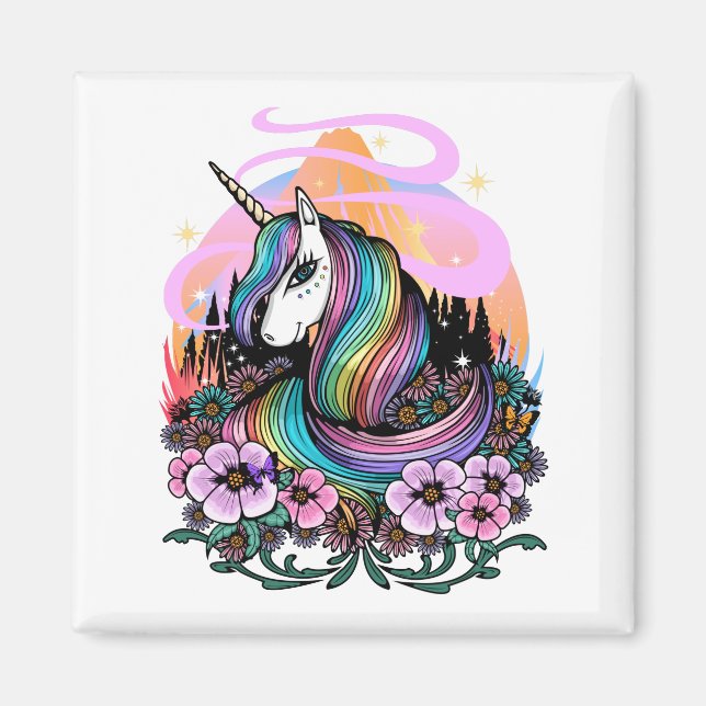 Majestic Unicorn Magnet (Vorne)