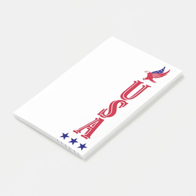 Majestic USA: Flügel der Freiheit Post-it Klebezettel (angewinkelt)