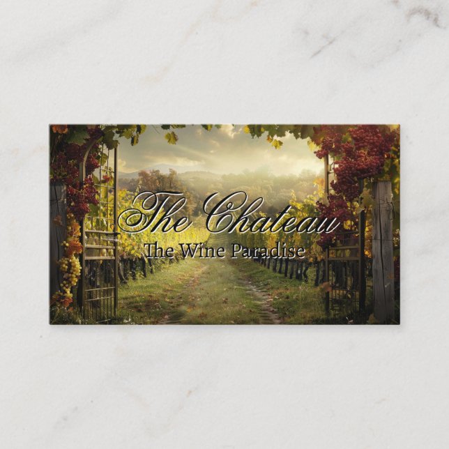 Majestic Vineyard | Wine Visitenkarte (Vorderseite)