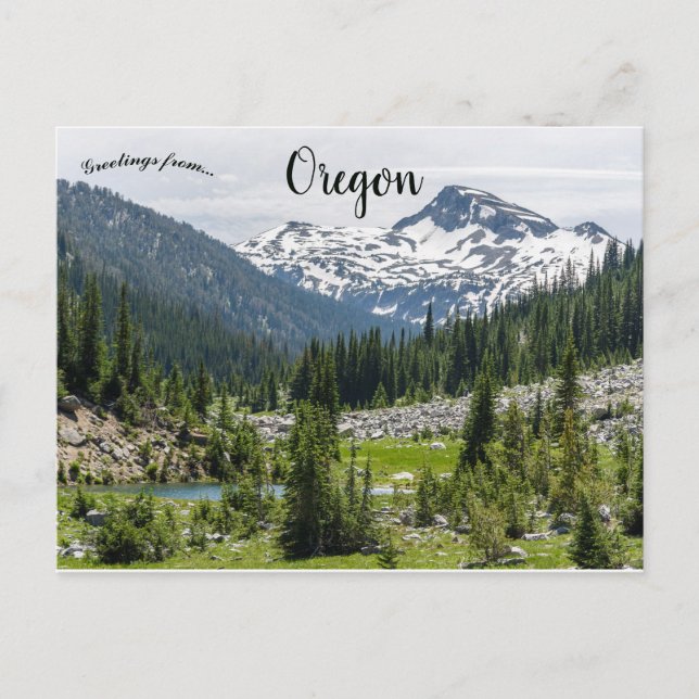 Majestic Wallowa Mountains Oregon Postkarte (Vorderseite)