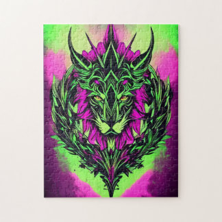 Majestic Wasserfarbe Löwenpuzzle - 252 Stück