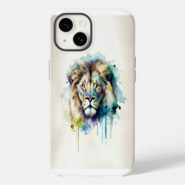 Majestic Watercolor Lion Phone Case
