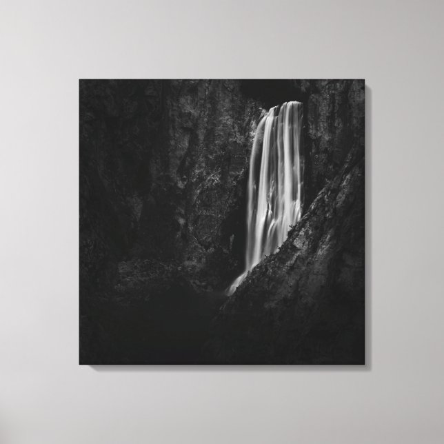 Majestic waterfall Boka (Slowenien) Leinwanddruck (Vorderseite)