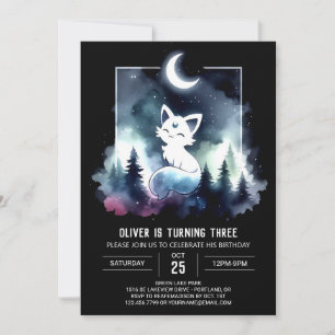 Majestic Whimsical Cat Birthday Einladung