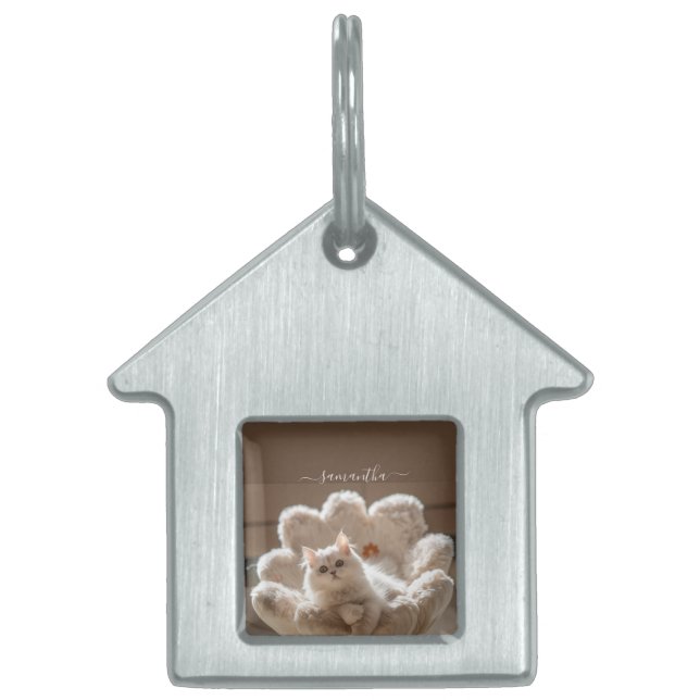 Majestic white cat lover tiermarke (Vorderseite)