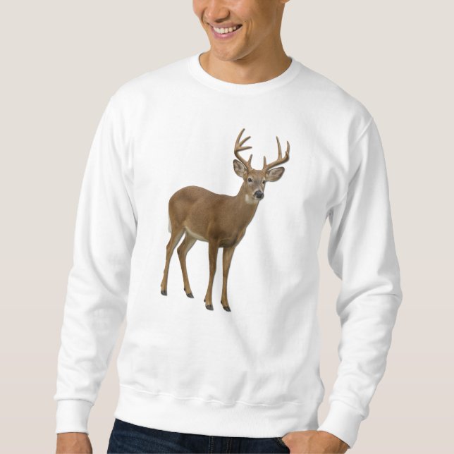 MAJESTIC WHITE-TAILED DEER. SAMER BRASIL SWEATSHIRT (Vorderseite)