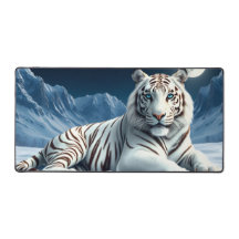 Majestic White Tiger in der Schneeballmatte