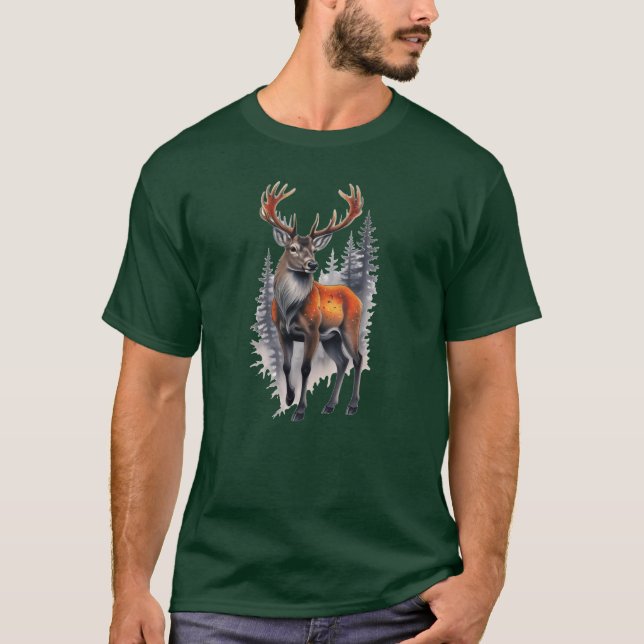 Majestic Whitetail Deer Buck  T-Shirt (Vorderseite)