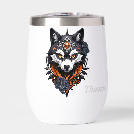 Majestic Wolf Kopf, fertig in einem tiefen,