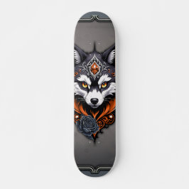 Majestic Wolf Kopf, fertig in einem tiefen, Skateboard