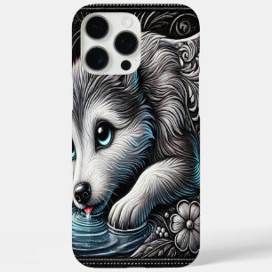 Majestic Wolf Moonlit Portrait iPhone 16 Pro Max Hülle