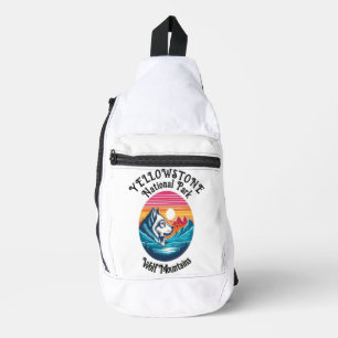Majestic Wolf of Yellowstone Crossbody Bag
