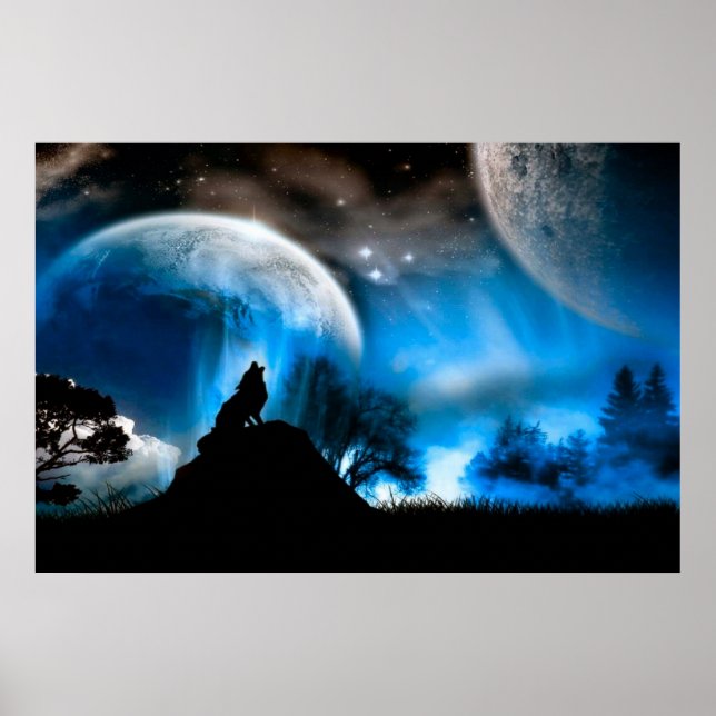 Majestic Wolf Poster (Vorne)