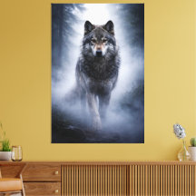 Majestic Wolf – Silent Presence in the Fog