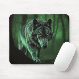 "Majestic Wolf: The Alpha of the Forest" Mousepad