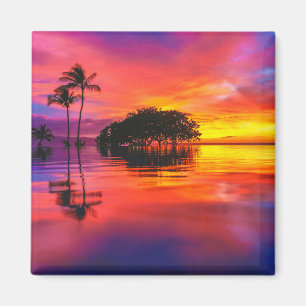 Majestic Wolken & Reflektion Magnet