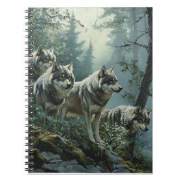 Majestic Wolves SpiralNotebook Notizblock