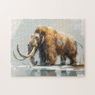 Majestic Wooly Mammoth Illustration