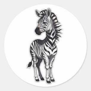 Majestic Zebra Sticker