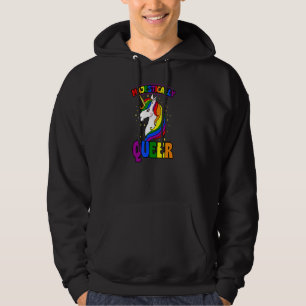 Majestisch Quee Gay Unicorn Rainbow Pride Liebe Hoodie