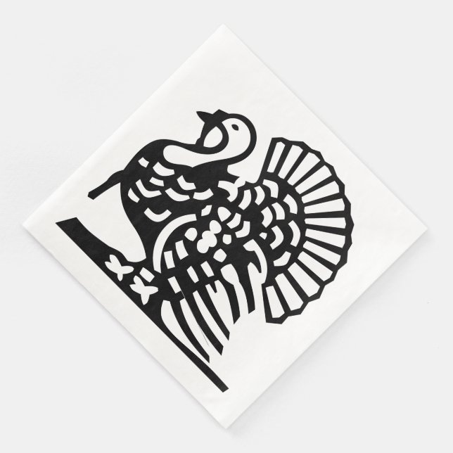 MAJESTISCHER ERNTEDANK TÜRKEI SERVIETTE (Ecke)