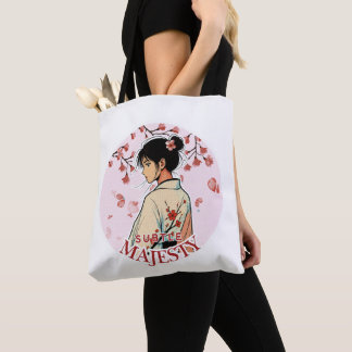 Majesty Anime Kimono Girl Cherry Blossom Tote Tasche