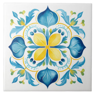 Majolica, Carreaux bleus, Carreaux siciliens, Carr