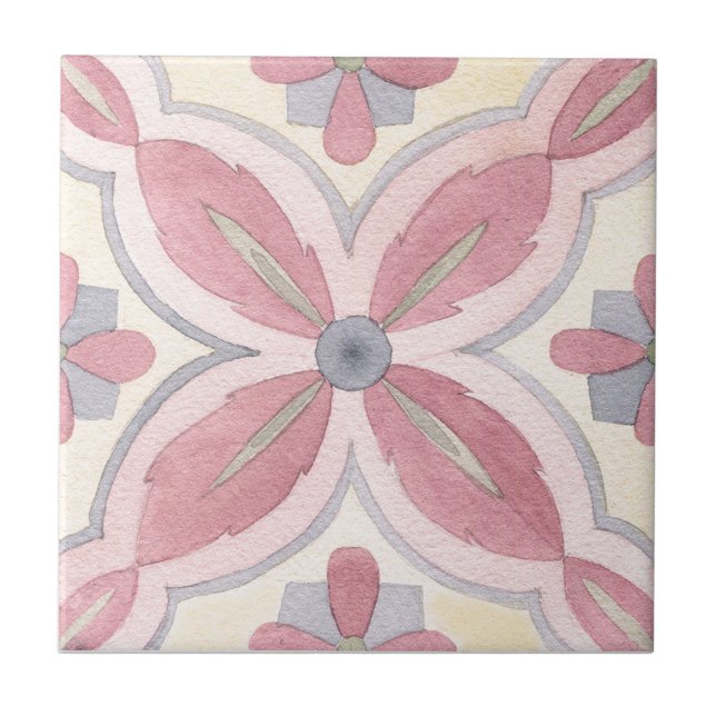 Majolica Watercolor Fliese (Vorderseite)