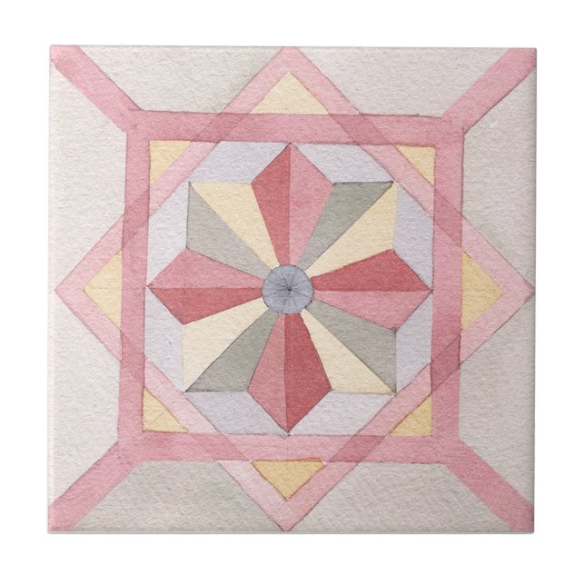 Majolica Watercolor Fliese (Vorderseite)