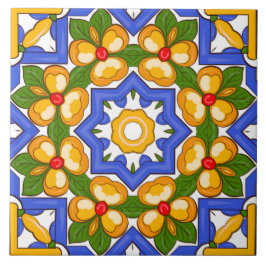 Majolika, mediterrane Fliesen, Fliese