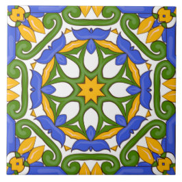 Majolika, mediterrane Fliesen, Fliese