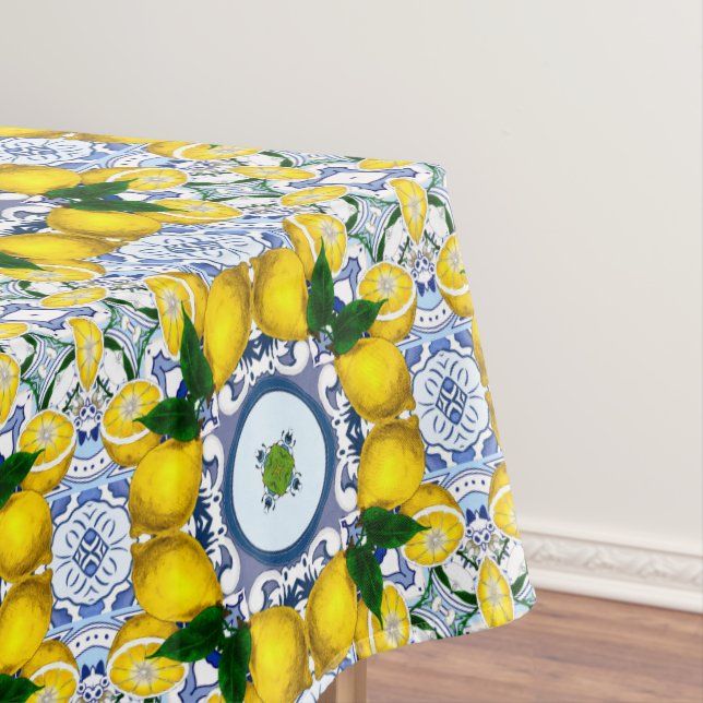Majolika, mediterrane Fliesen, Tischdecke (Beispiel)