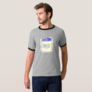 Majonäse-Glas-Stift-und Kreide-Zeichnen T-Shirt