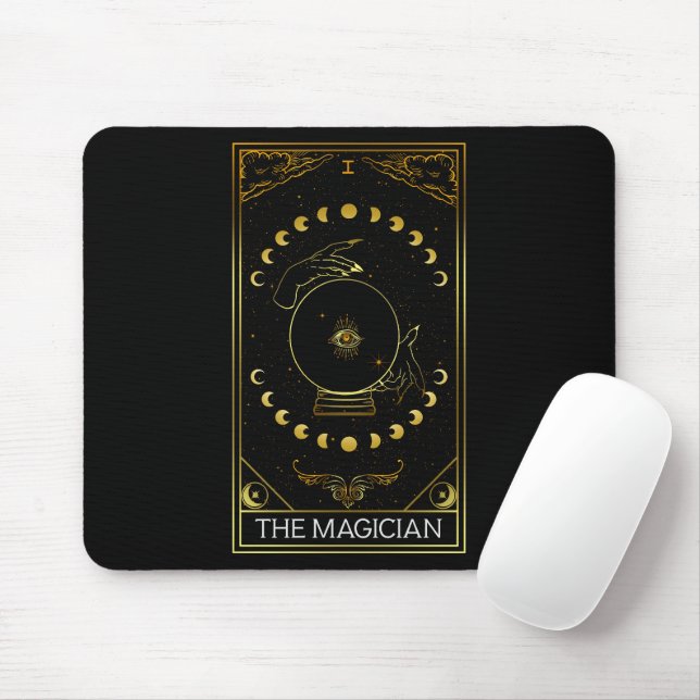 Major Arcana Magician Tarot Card Mousepad (Mit Mouse)