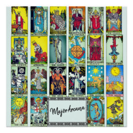 Major Arcana Tarot Poster